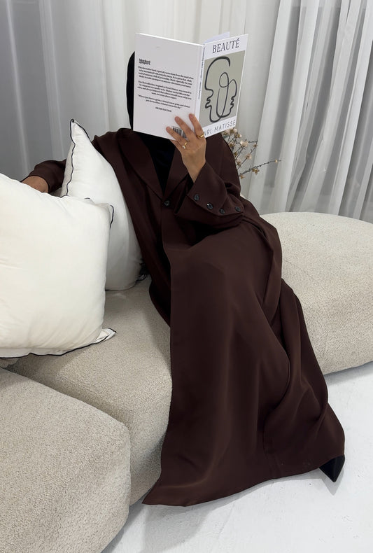 Aaliyah Blazer Abaya | Brown