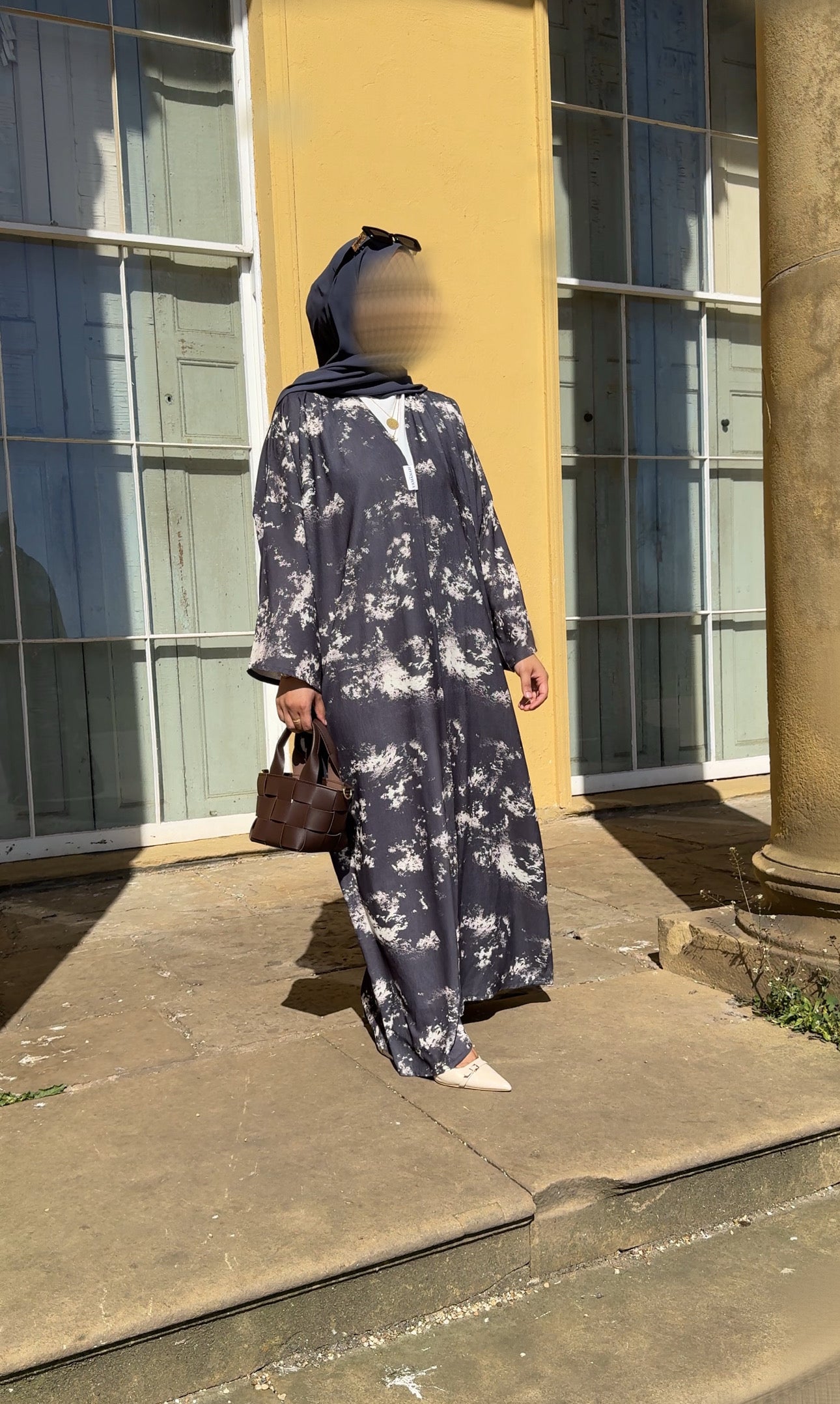 Marble Print Navy