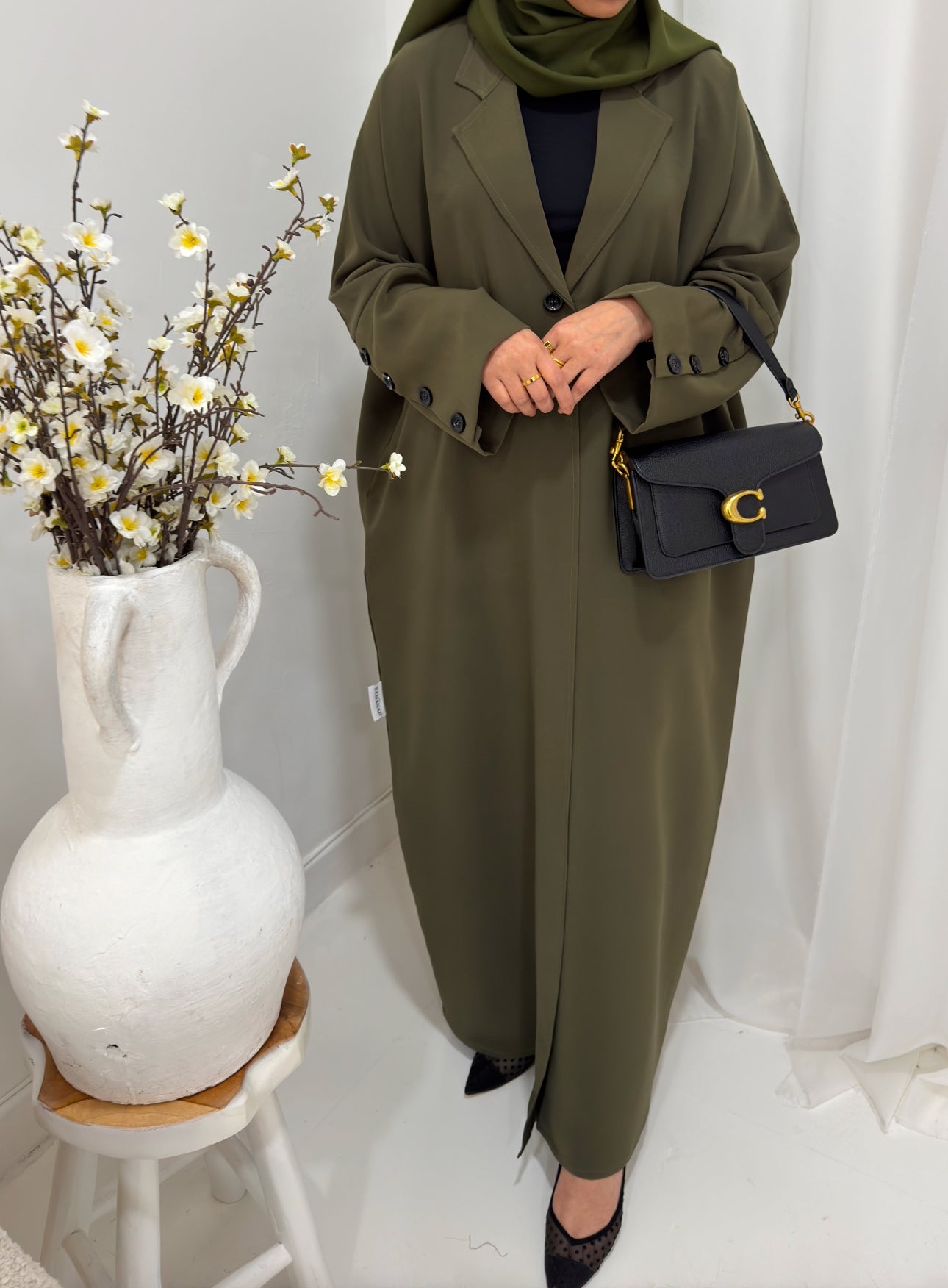 Aaliyah Blazer Abaya | Khaki