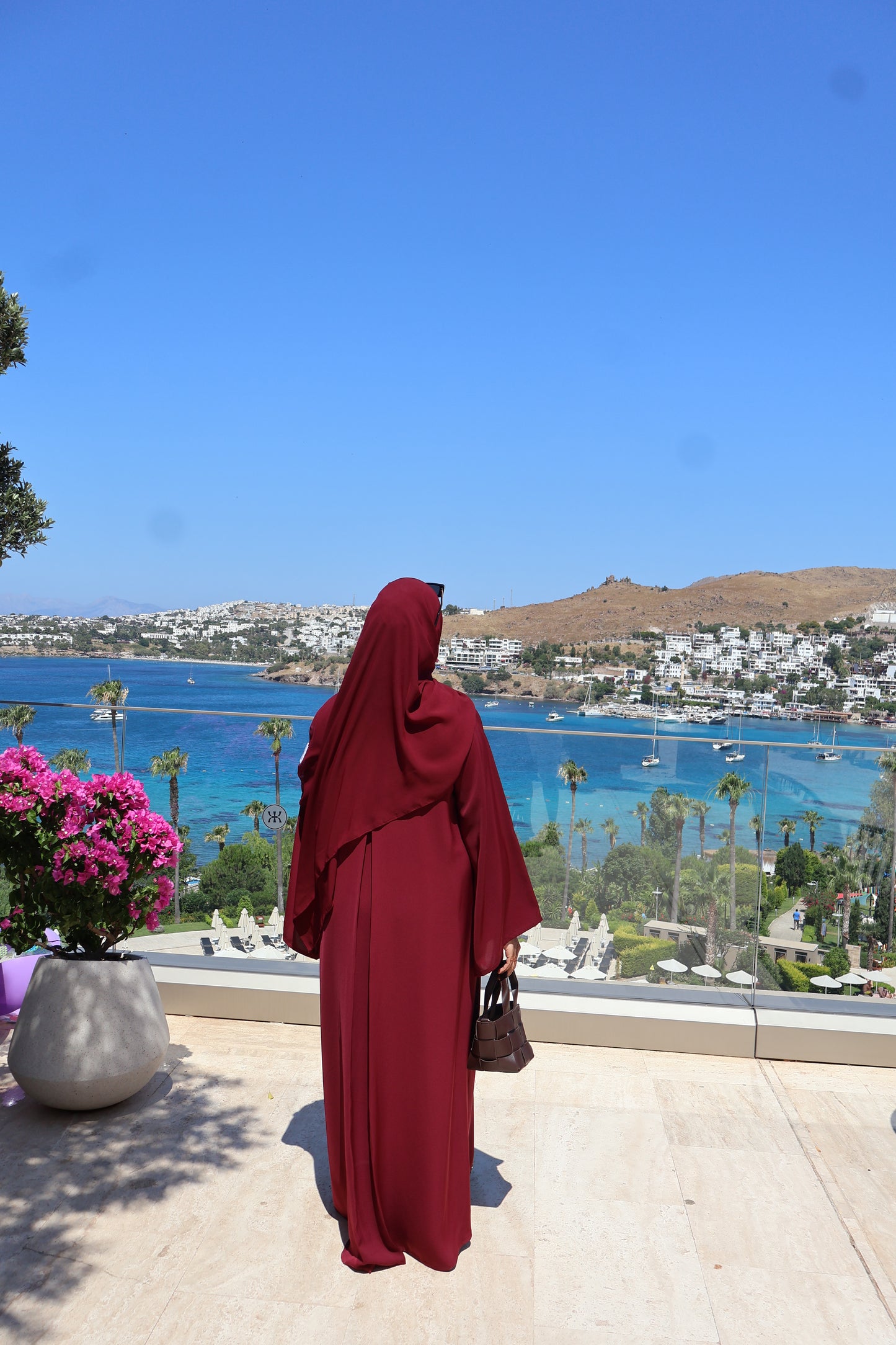 Burgundy Essential Abaya