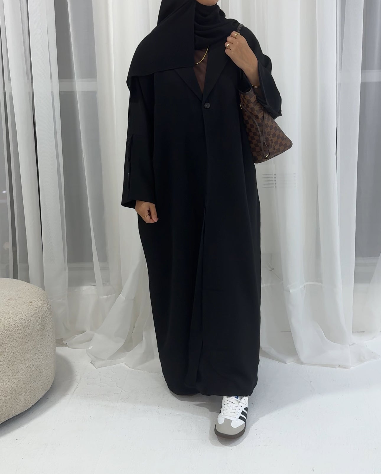 Aaliyah Blazer Abaya | Black