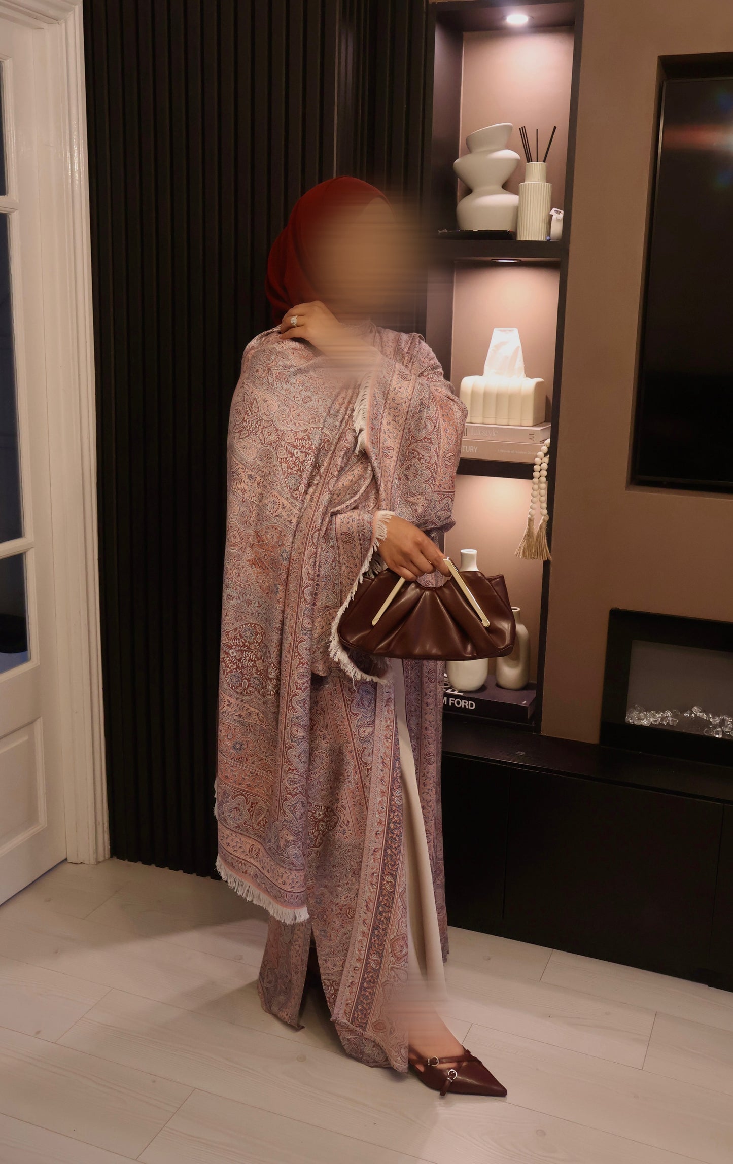 Pashmina Abaya | Terracotta Sea