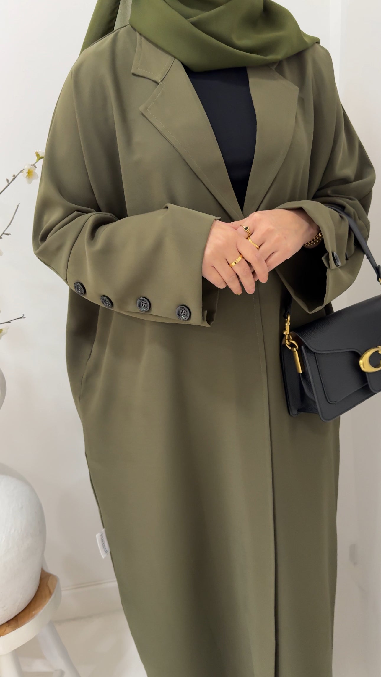 Aaliyah Blazer Abaya | Khaki
