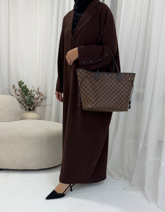 Aaliyah Blazer Abaya | Brown