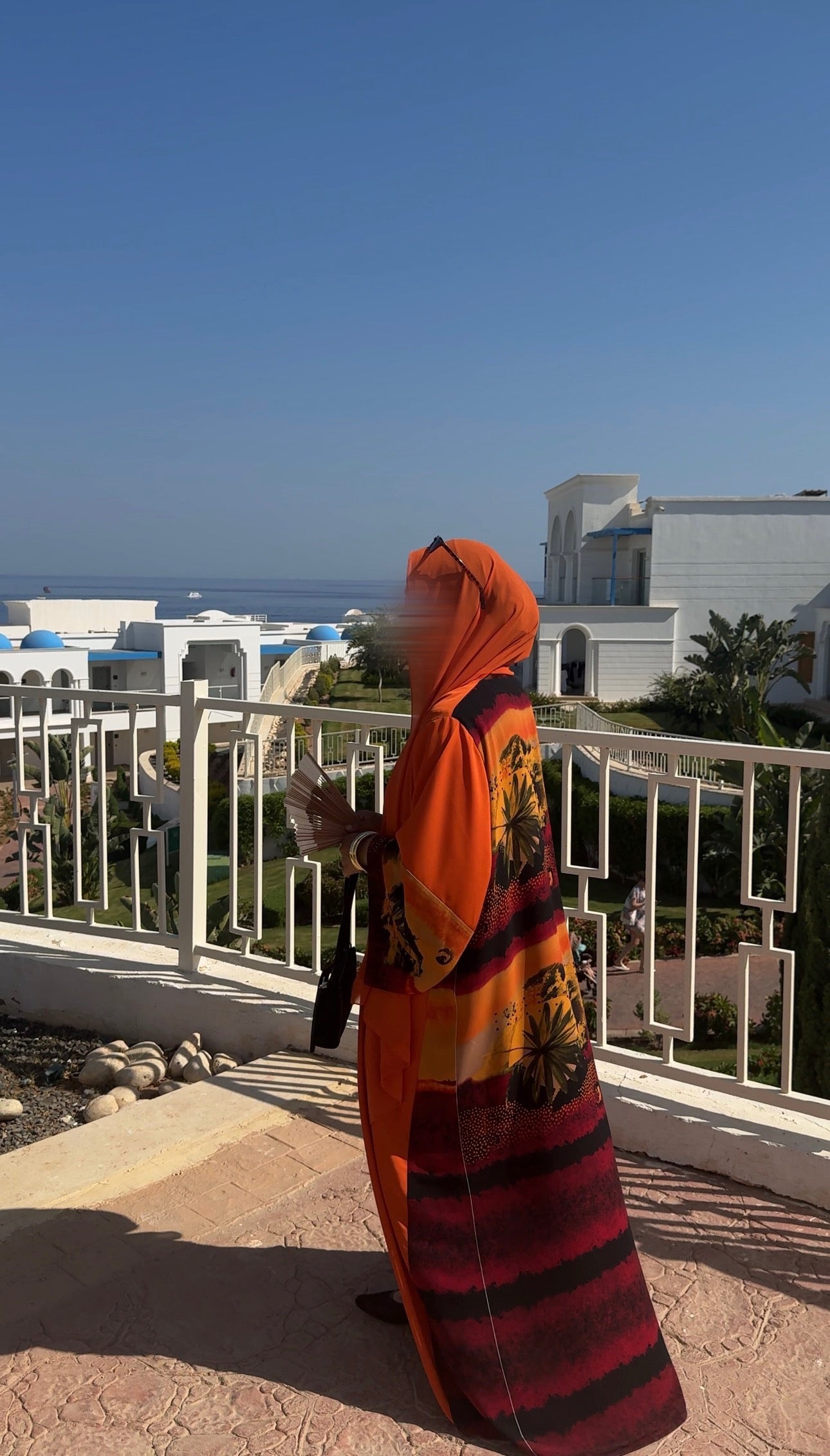 Ghuroub | Burnt Orange Open Abaya