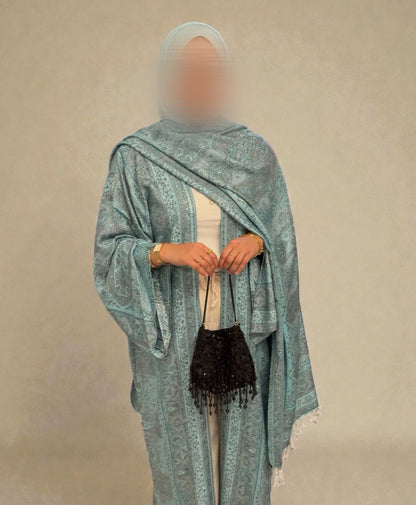 Pashmina Abaya | Ice Blue