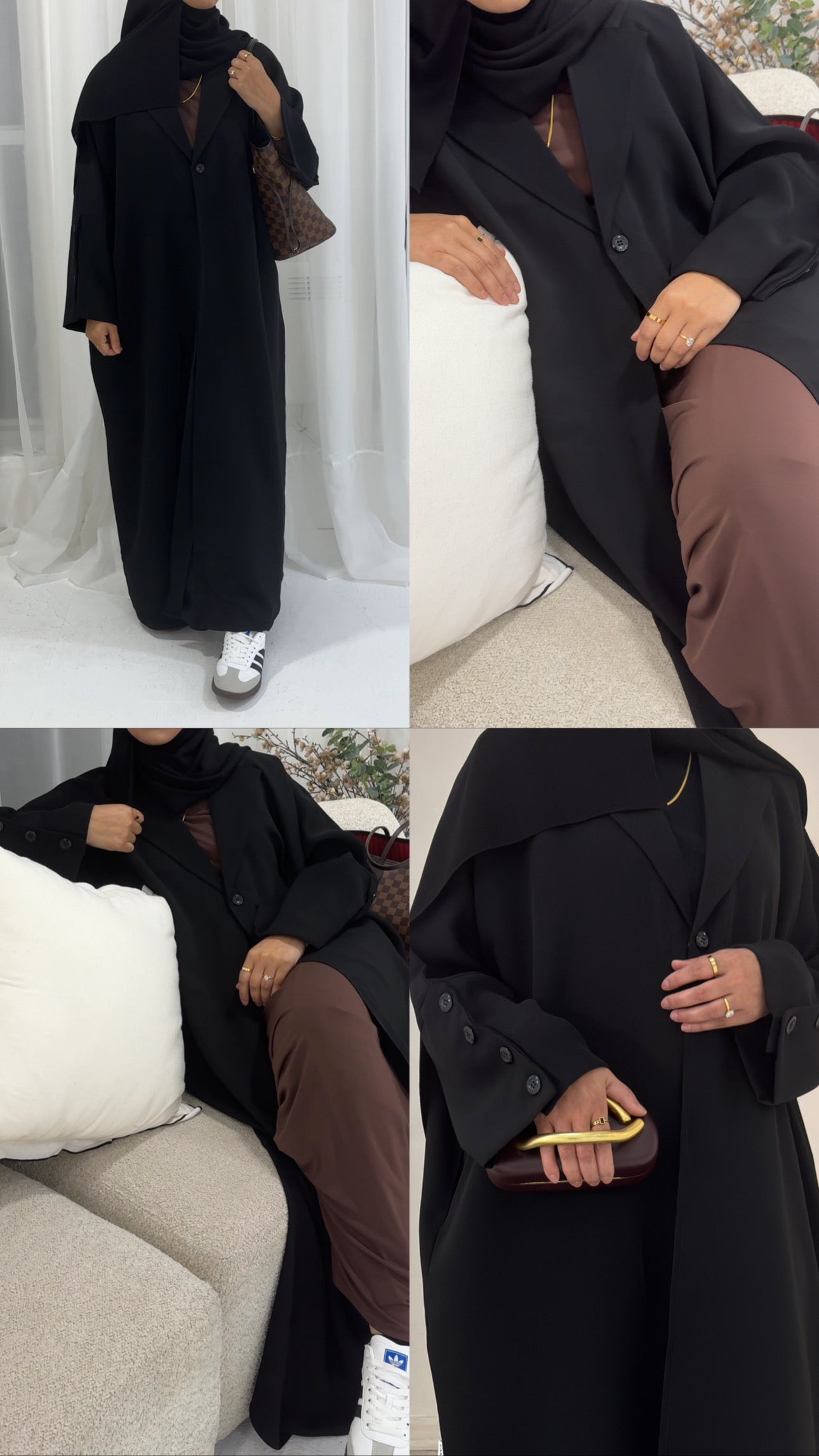 Aaliyah Blazer Abaya | Black