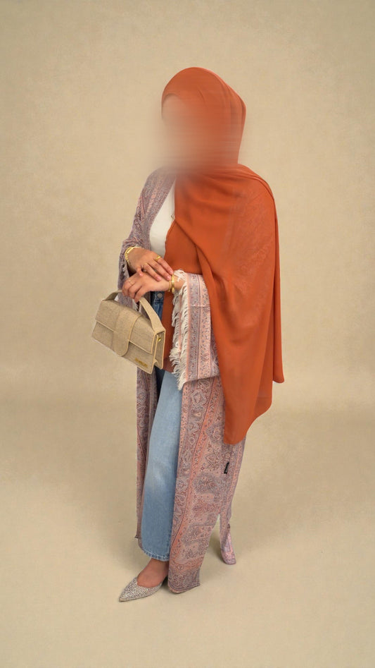 Pashmina Abaya | Terracotta Sea