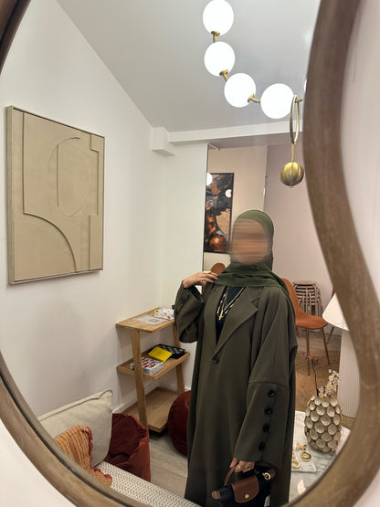 Aaliyah Blazer Abaya (KHAKI)