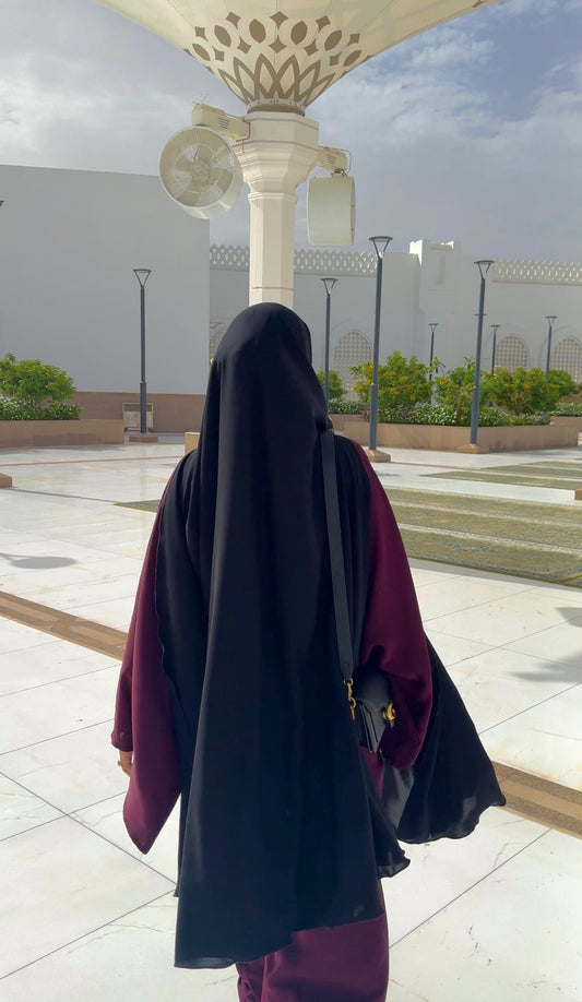 PRE-ORDER Khimar with Matching Half Niqab (2-4 WEEKS)