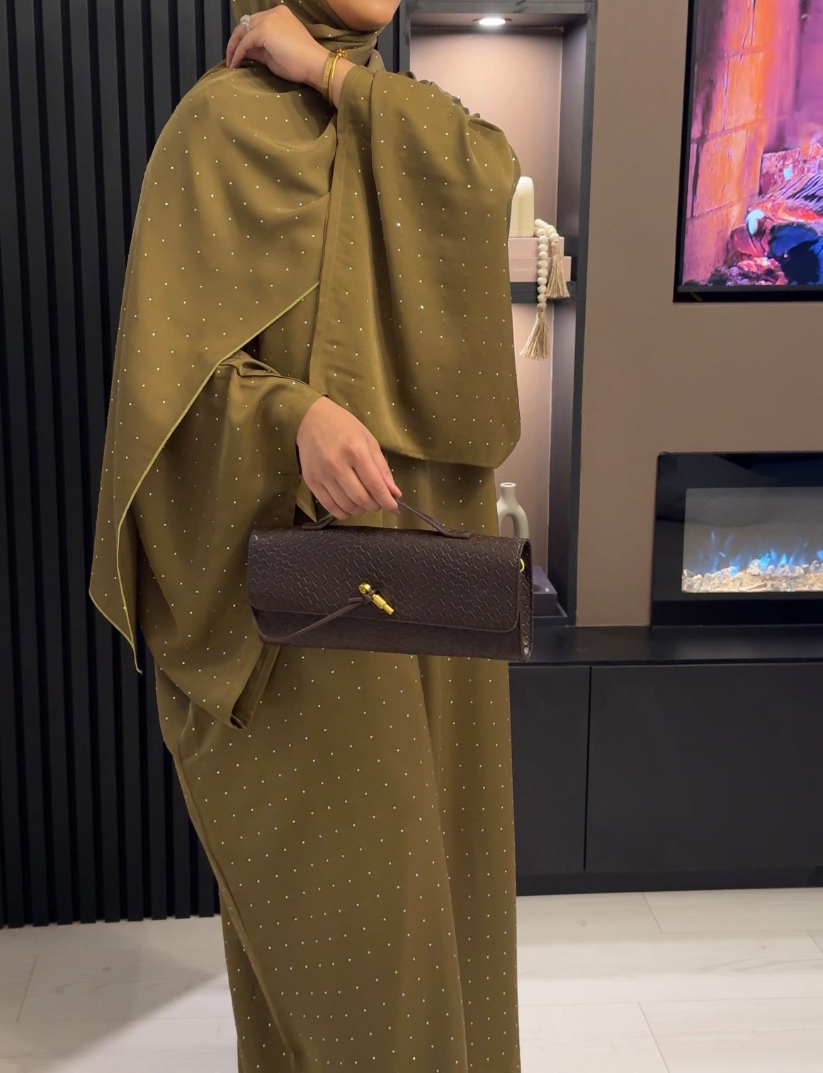 Hawaa Eid Abaya | Olive