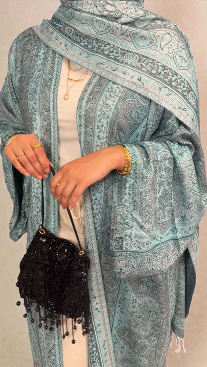 Pashmina Abaya | Ice Blue