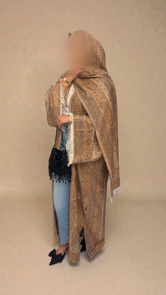Pashmina Abaya | Golden Amber