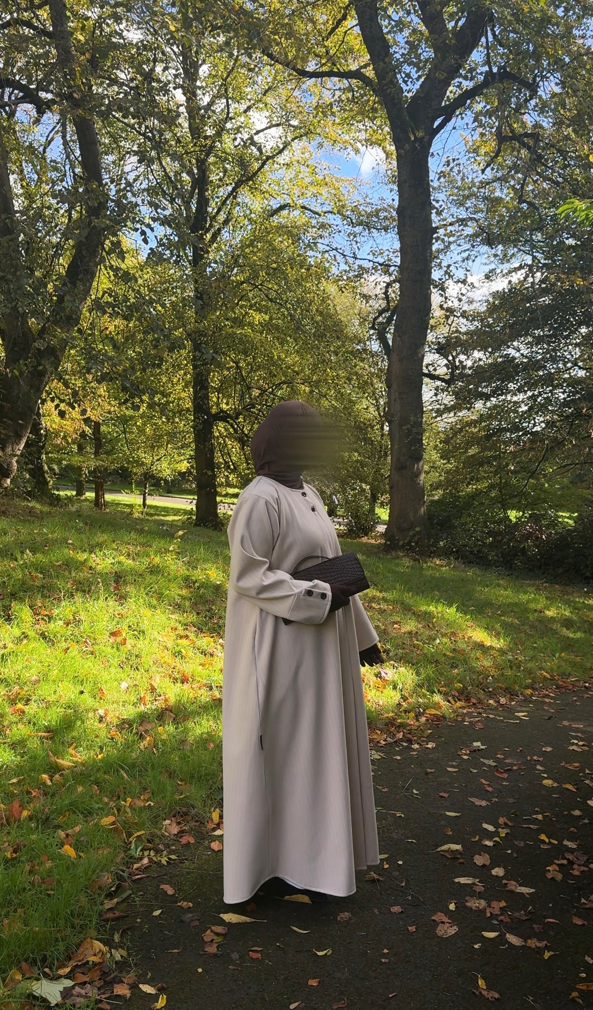 Elara Pinestripe Abaya Coat