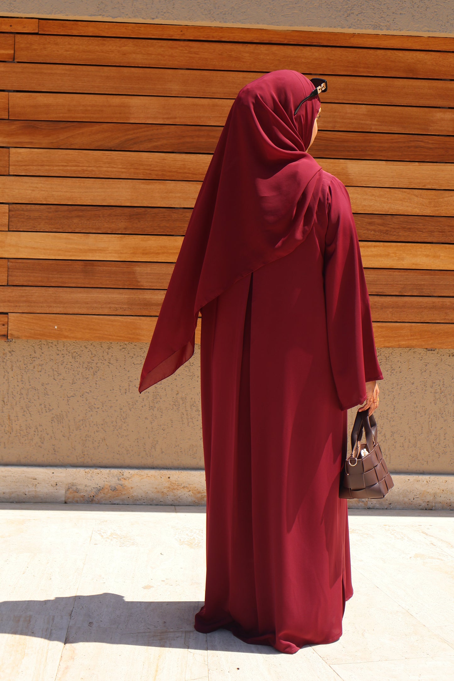 Burgundy Essential Abaya