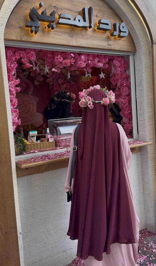 Premium open side khimar