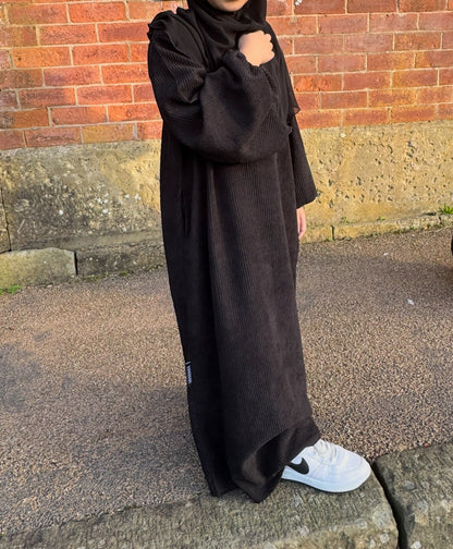 Girls Corduroy Abaya