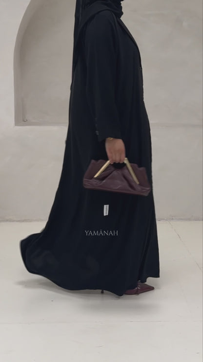 Black Nida Blazer Abaya