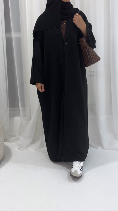 Aaliyah Blazer Abaya | Black