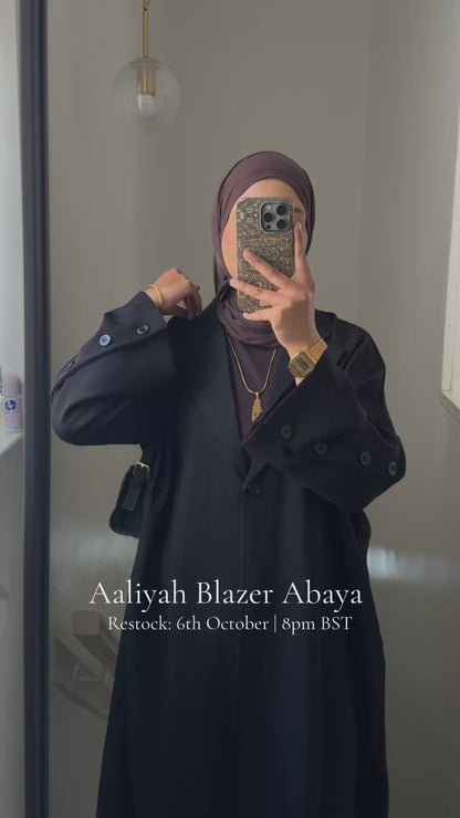 Aaliyah Blazer Abaya | Black