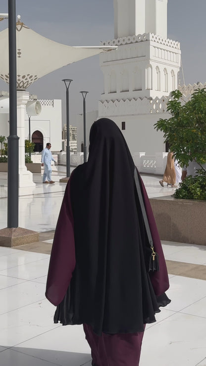 PRE-ORDER Khimar with Matching Half Niqab (2-4 WEEKS)